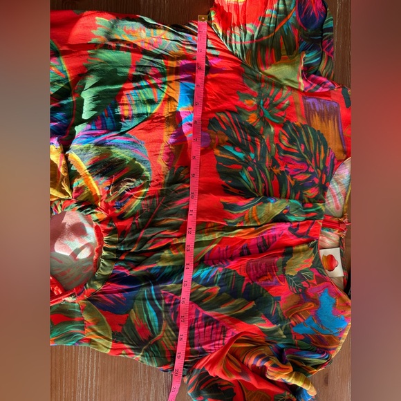 FARM Rio Vibrant Tropical Midi Dress - Picture 14 of 15